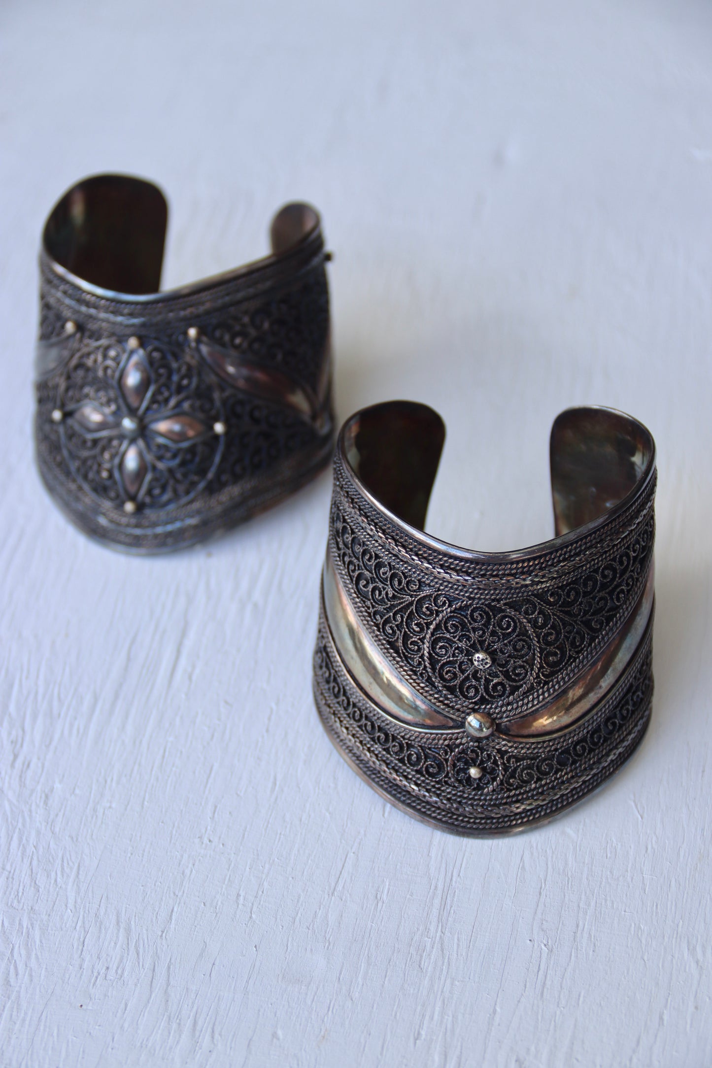 Antique Sterling Silver Cuff Bracelets