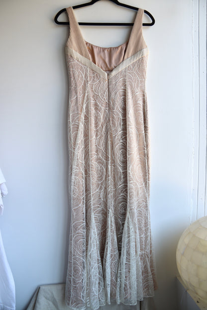 Carmen Marc Valvo Lace Dress