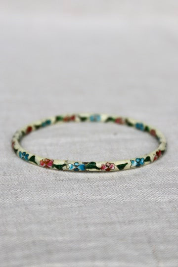 Cloisonne Enamel Bangle Bracelet