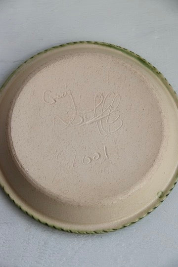 Guy Wolff Ceramic Pie Plate with Bird