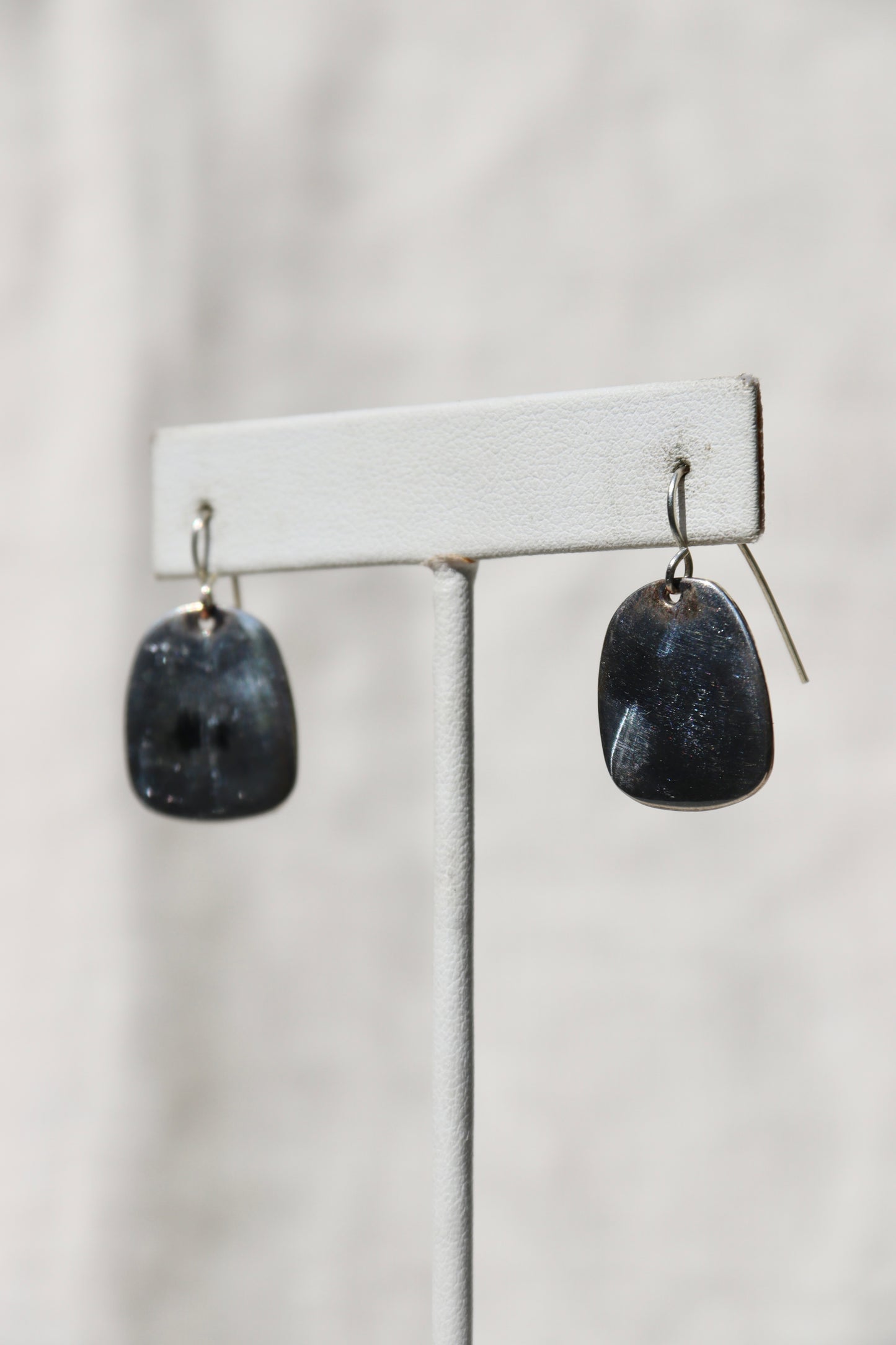 Sterling Silver Tag Earrings
