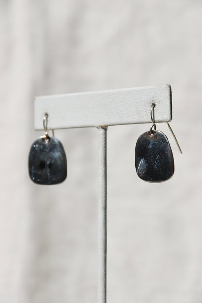 Sterling Silver Tag Earrings