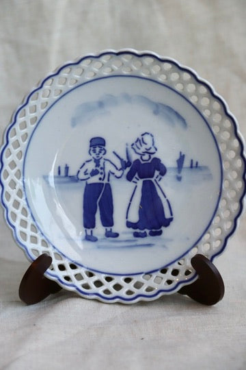 Delft Bavaria Lace Trim Dish