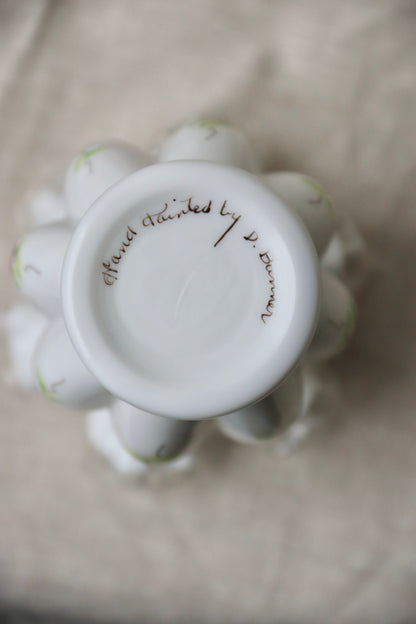 Fenton Hand-Painted Ruffled Rim Vase