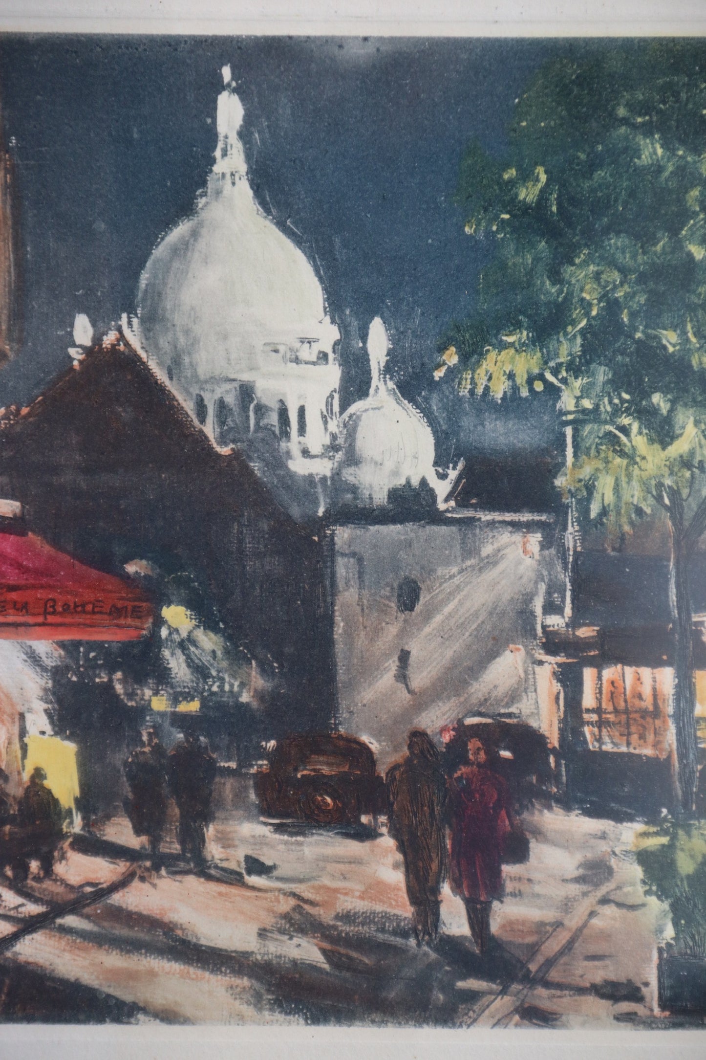 Vintage Framed Watercolor