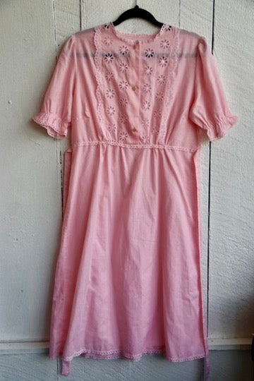 Vintage Pink Cotton Dress