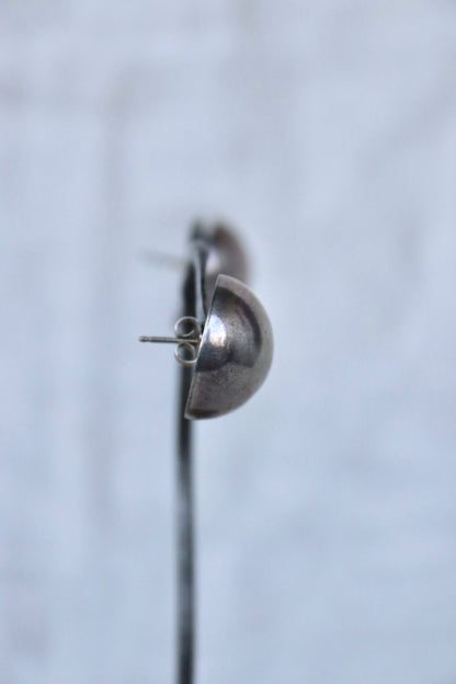 Sterling Silver Half Sphere Stud Earrings