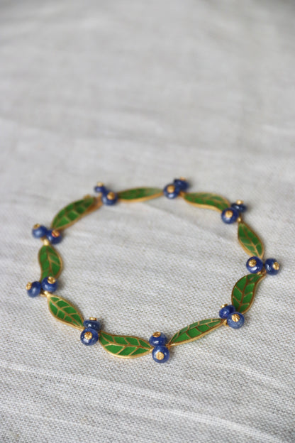 T.W. McClelland Sapphire Blueberry Bracelet - 18K Gold