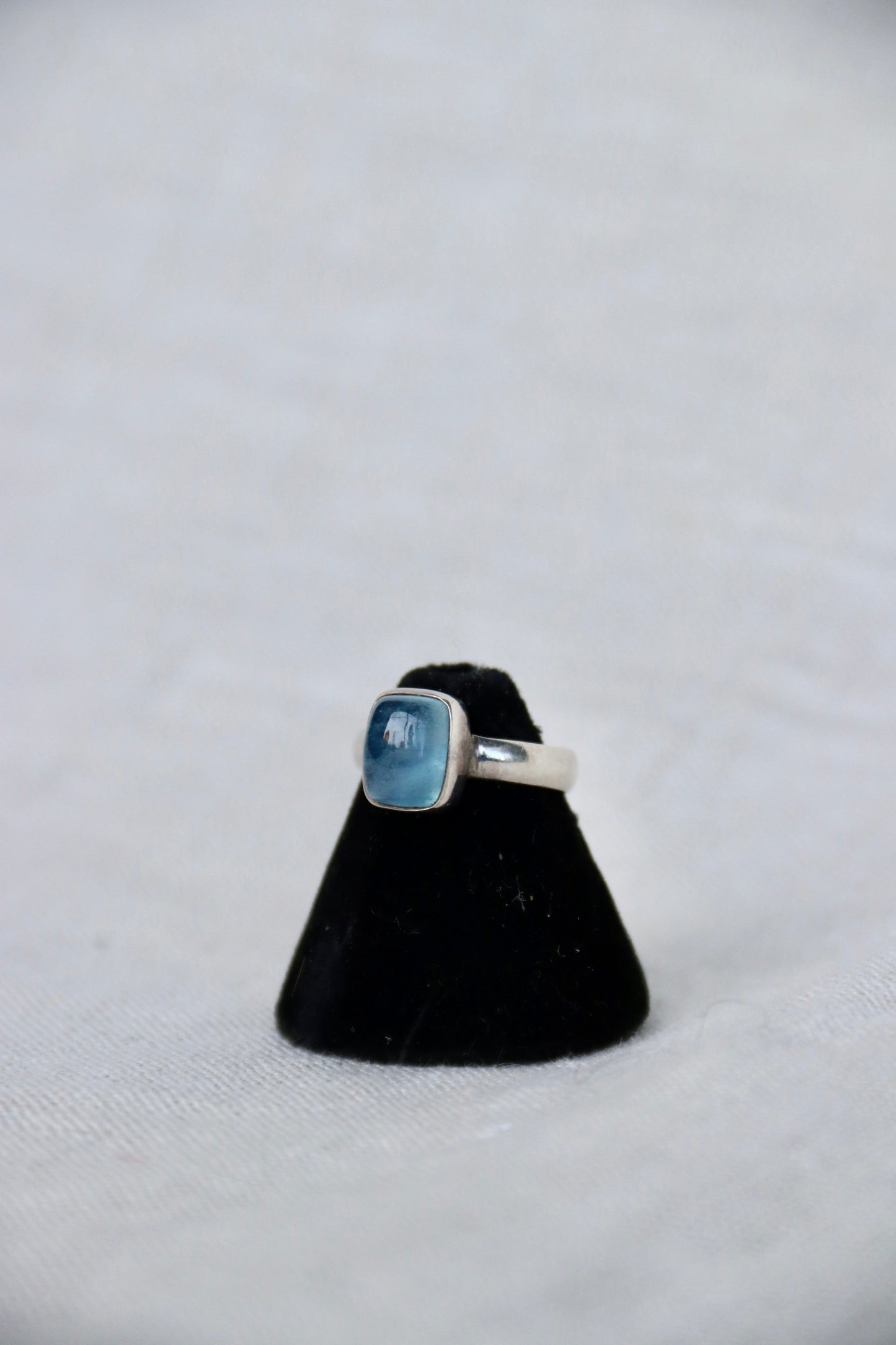 Sterling Silver Aquamarine Ring