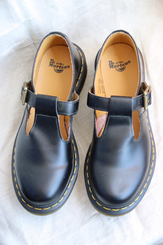 Dr. Martens "Polley" Black Mary Jane Shoes