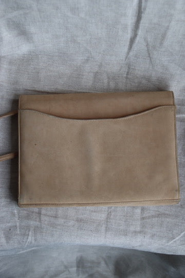 Vintage Saks Fifth Avenue Tan Suede Purse