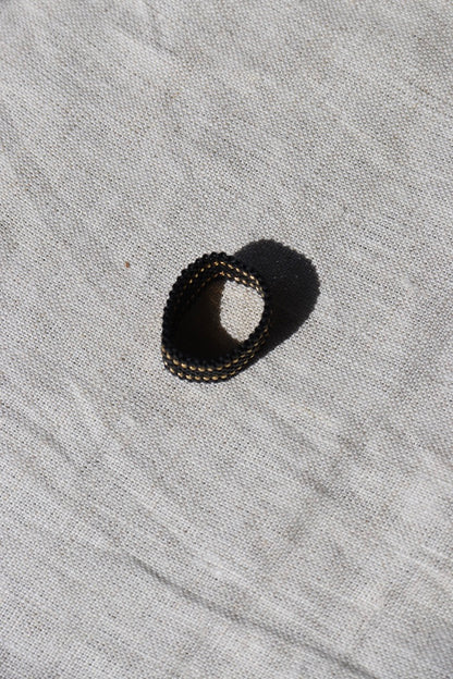Sidai Designs Beaded Wide Woven Ring