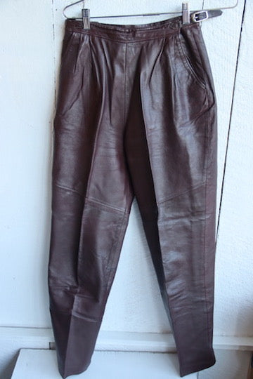 Sinatex Oy Maroon Leather Pants