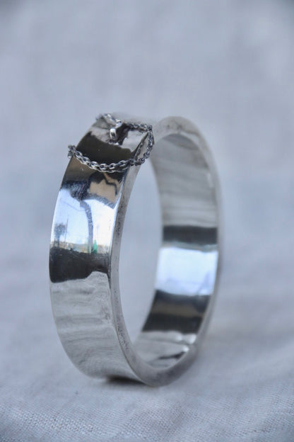 Sterling Silver Concave Bracelet