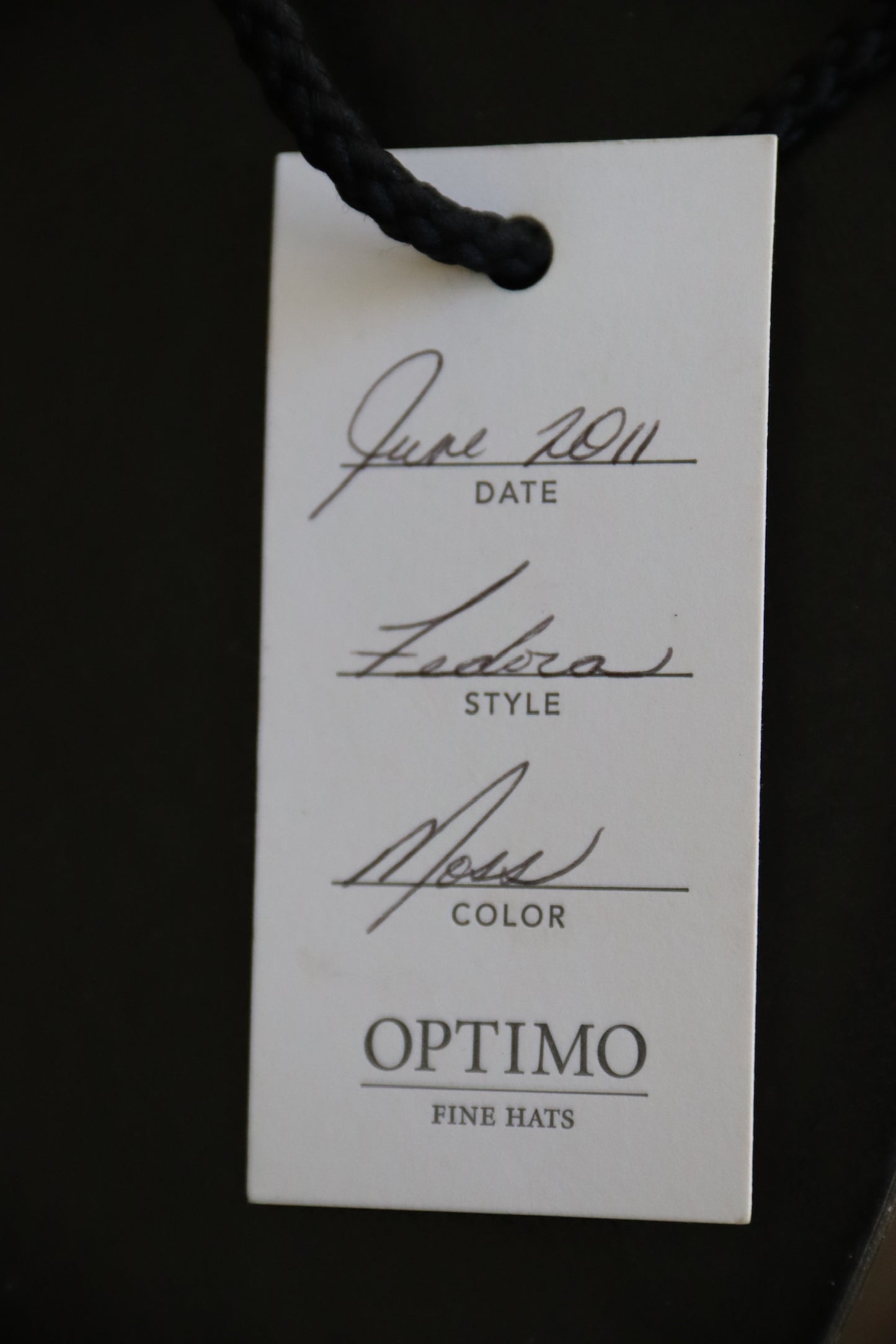 Optimo Moss Fedora Hat