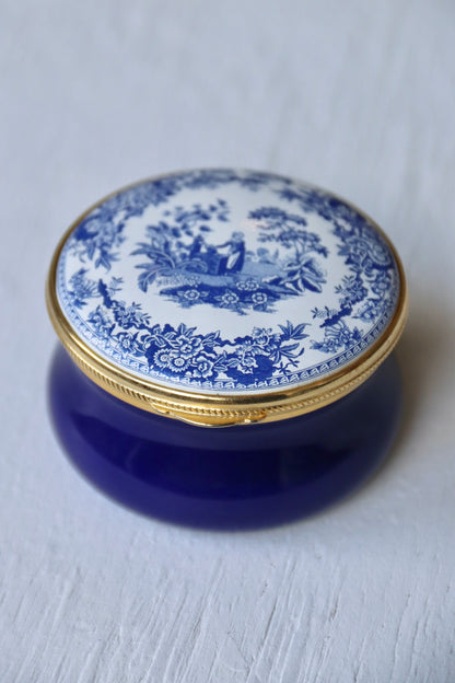 Spode Girl at Well Enamel Box