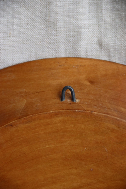 Vintage Wooden Painted Wall Plate