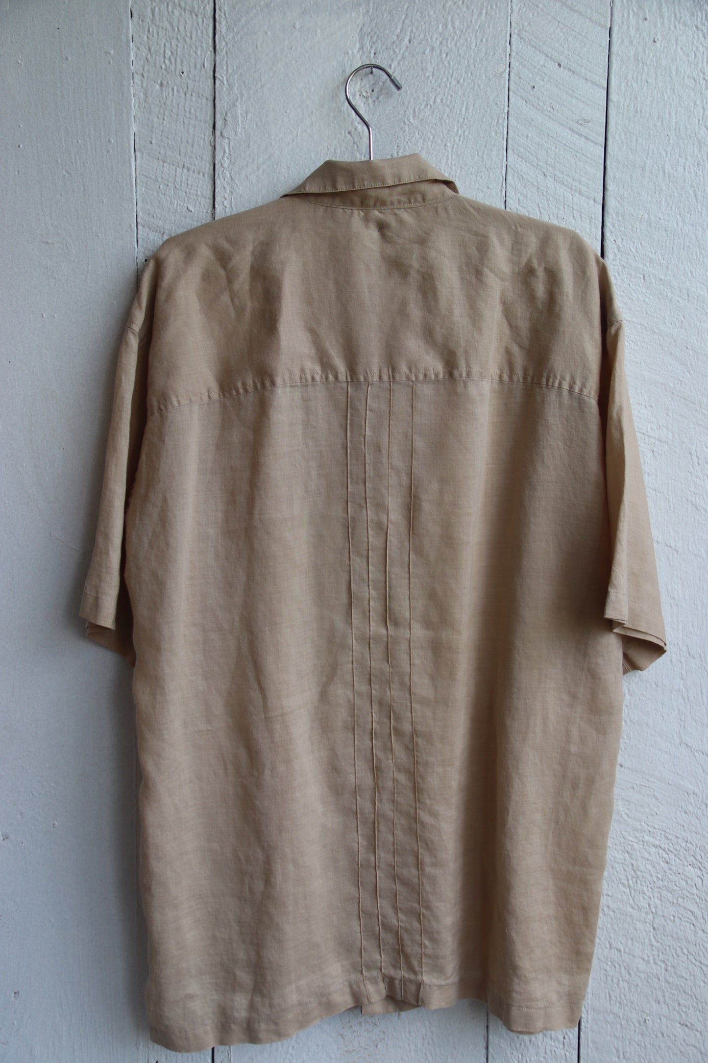 Godbody Tan Linen Top