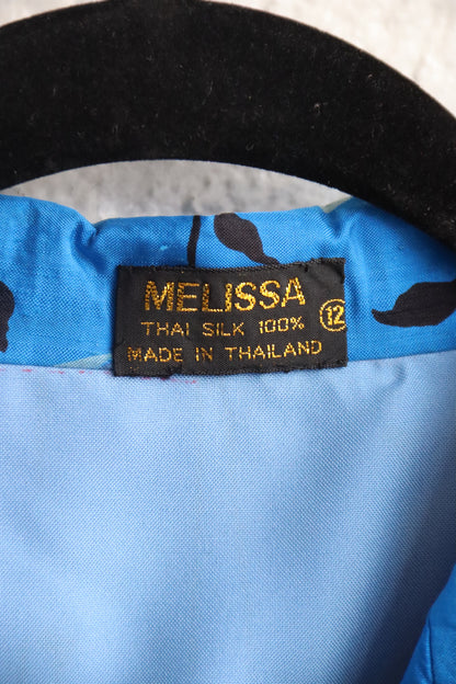 Melissa Thai Blue Dress - 1990s