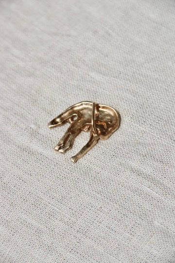 14K Yellow Gold Horse Pendant