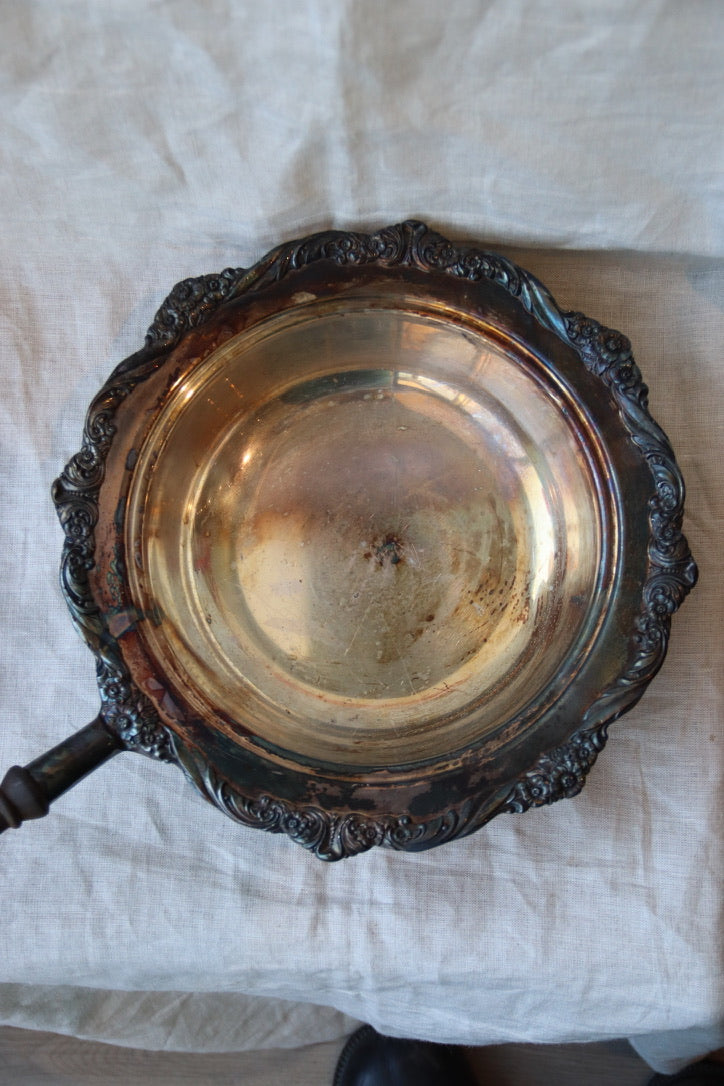 silver-plated chafing dish
