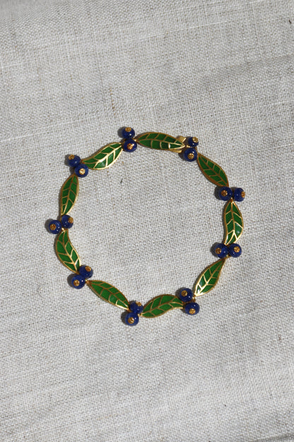 T.W. McClelland Sapphire Blueberry Bracelet - 18K Gold