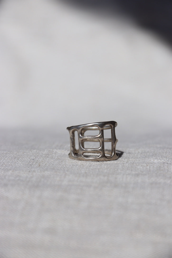 Manuela Stalman Silver Geometric Ring