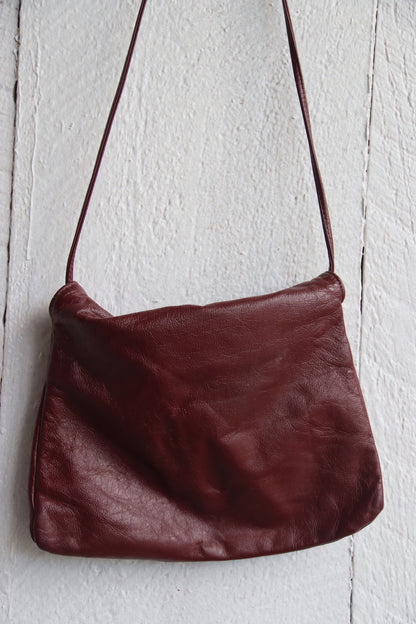 Maroon Slouched Purse