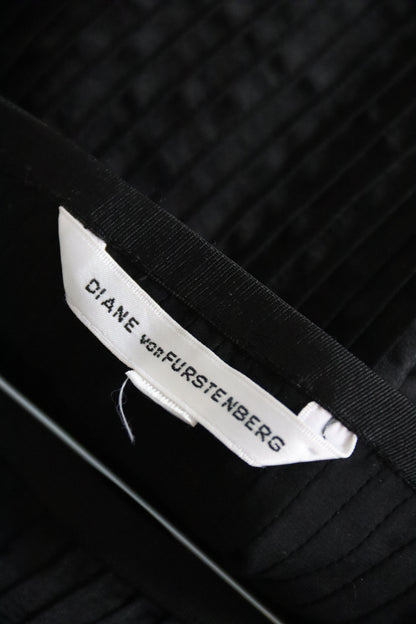 Diane von Furstenberg Black Ruffled Skirt