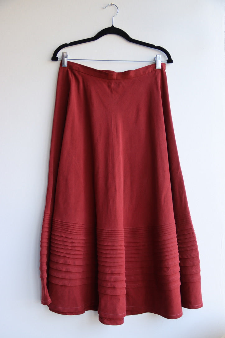 Anne Klein Red Skirt and Jacket Set