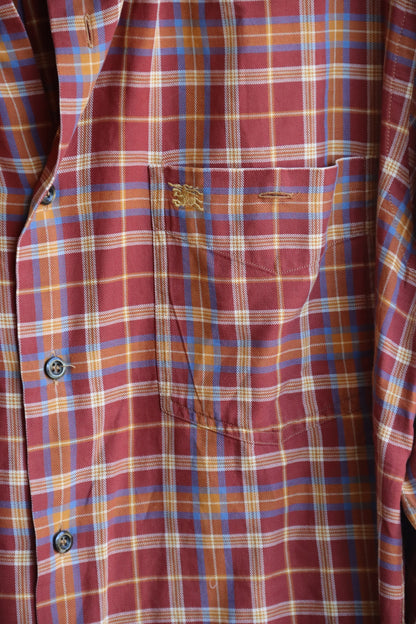 Burberry Plaid Button Down Shirt