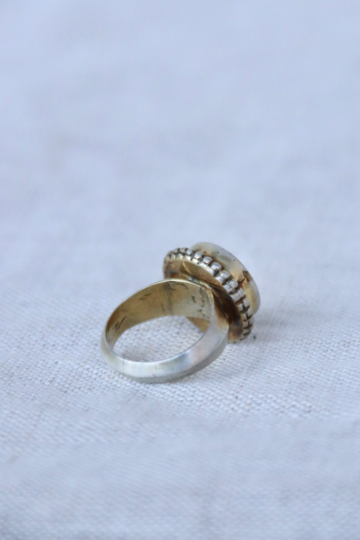Louise Parish Sterling Silver Enamel Ring
