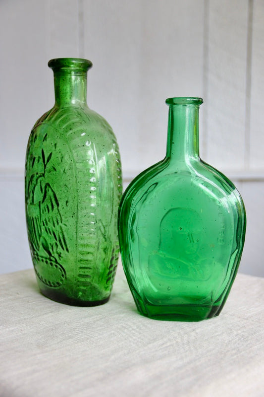 Green Speckled Bottle