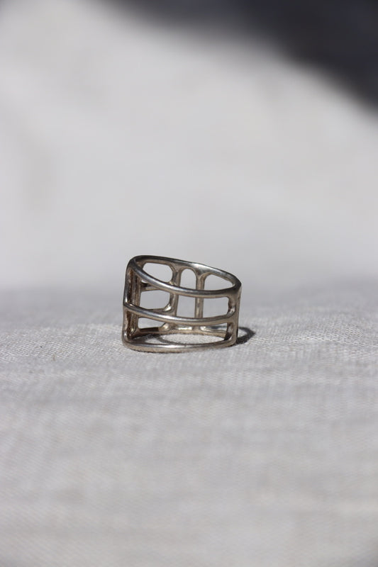 Manuela Stalman Silver Geometric Ring
