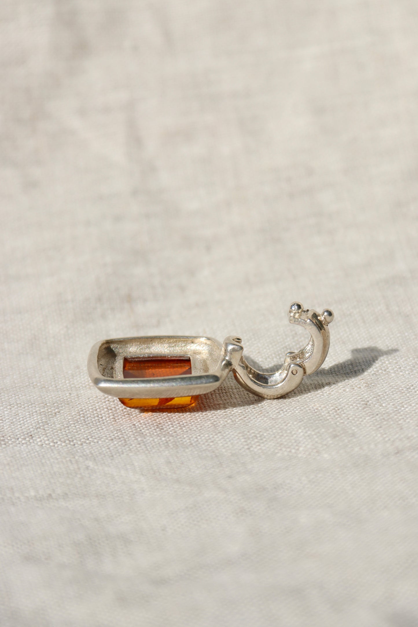 Sterling Silver Amber Pendant