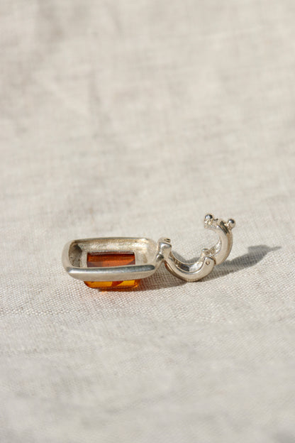 Sterling Silver Amber Pendant