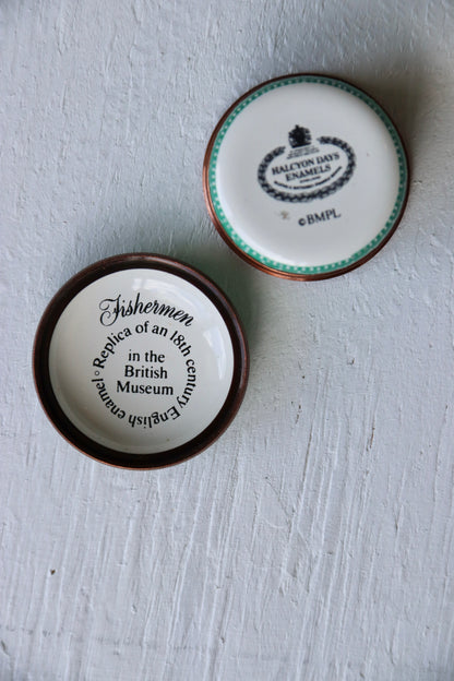 Halcyon Days Fisherman Mini Enamel Box