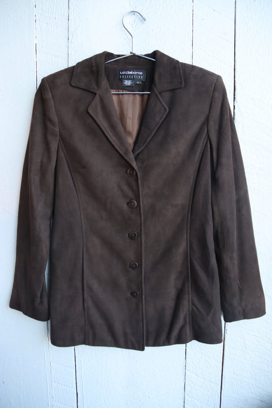 Liz Claiborne Brown Suede Jacket