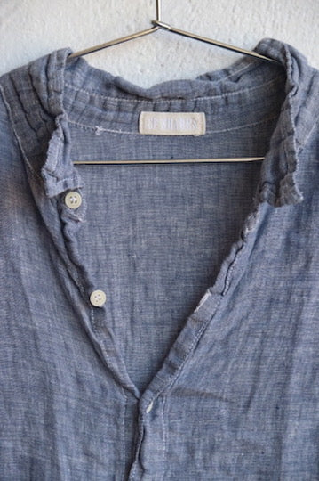 C. P. Shades Blue Linen Dress
