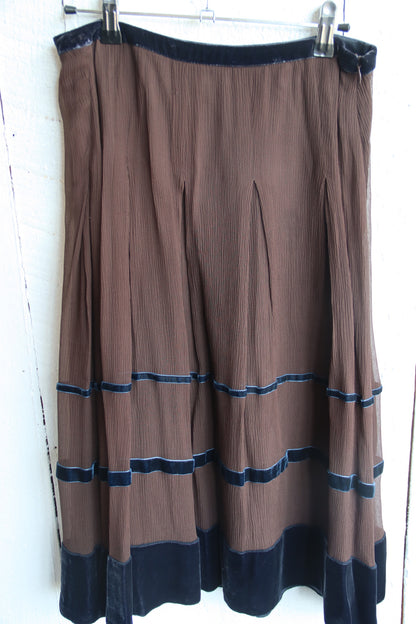 L. K. Bennett Brown Skirt