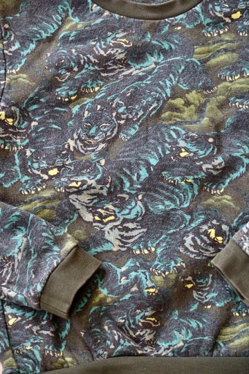 Kenzo Green Patterned Sweatshirt