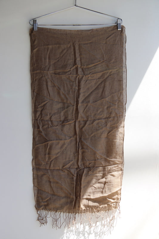 Taupe Cashmere Scarf