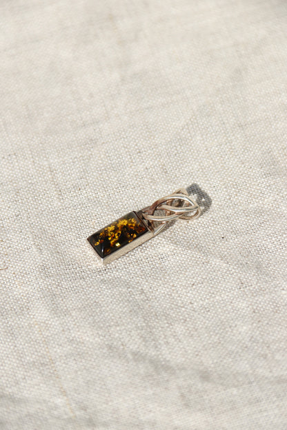 Sterling Silver Baltic Amber Pendant