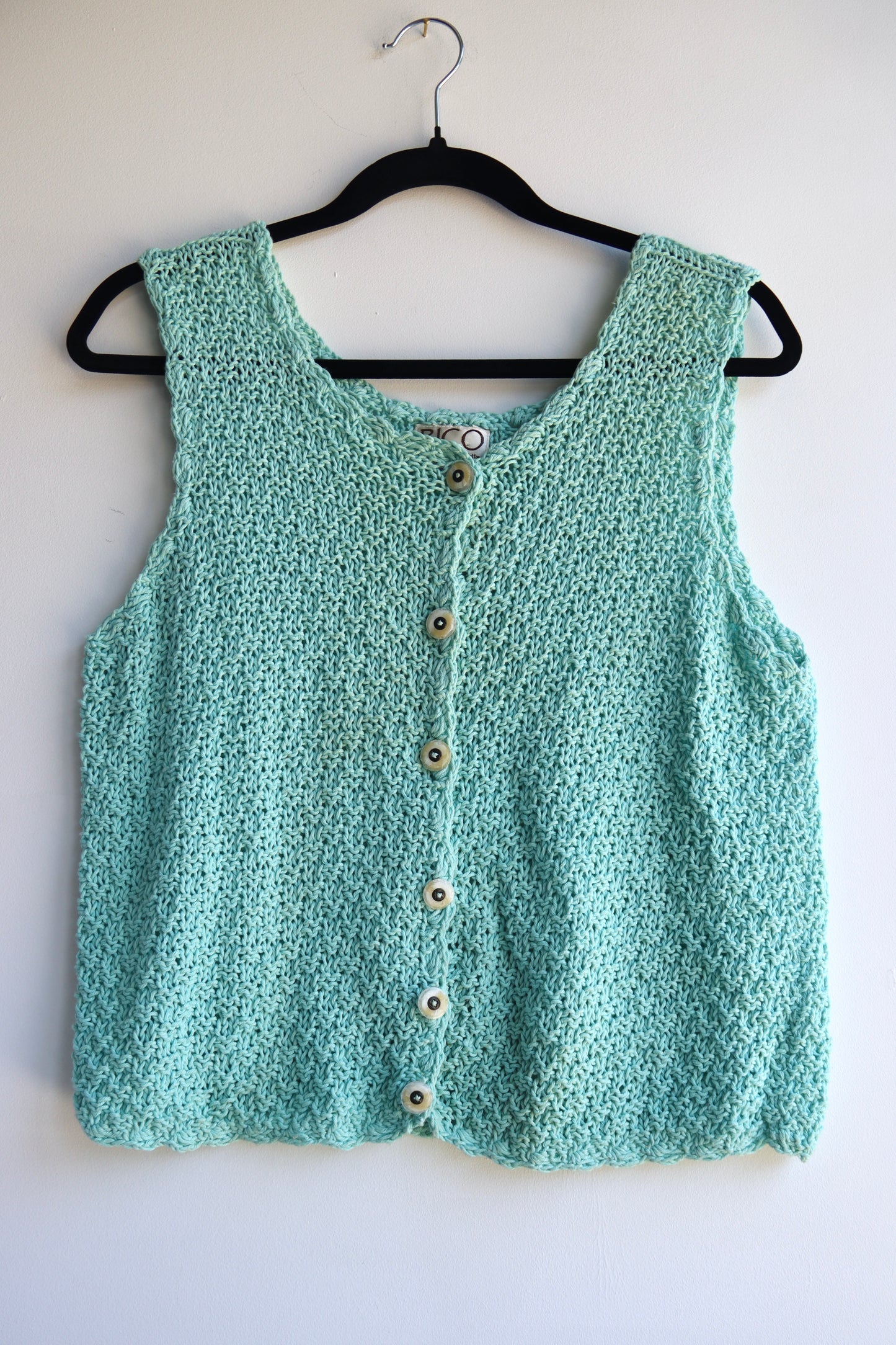 Vintage Rico Turquoise Knit Top