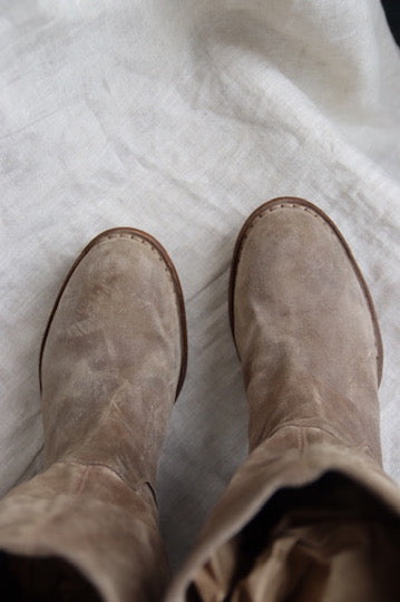 Fiorentini + Baker Brown Suede Heeled Boots