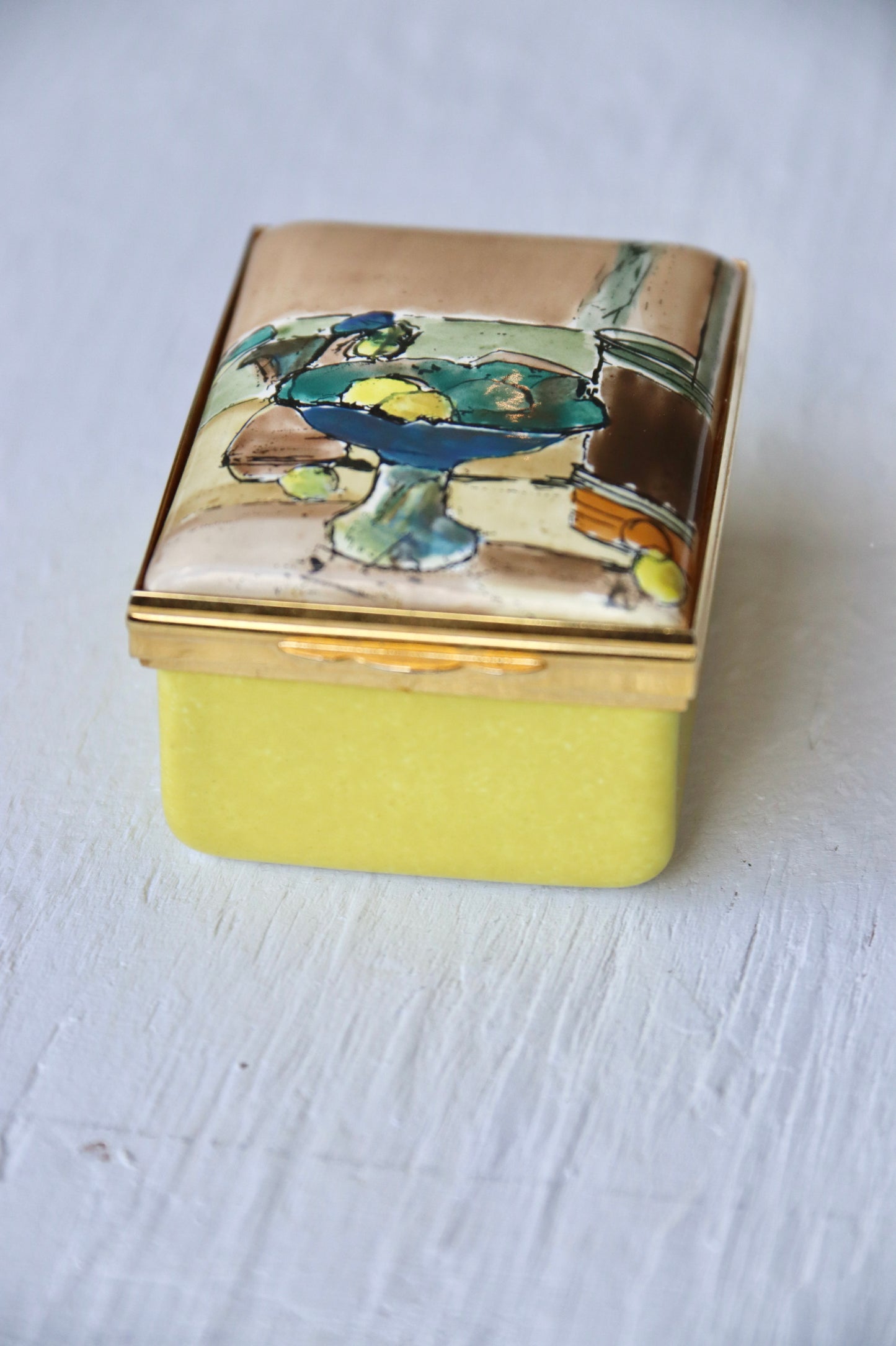 Fruit Bowl Enamel Box