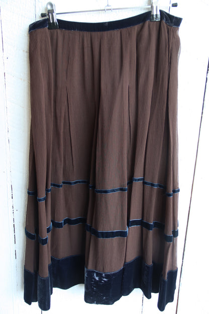 L. K. Bennett Brown Skirt