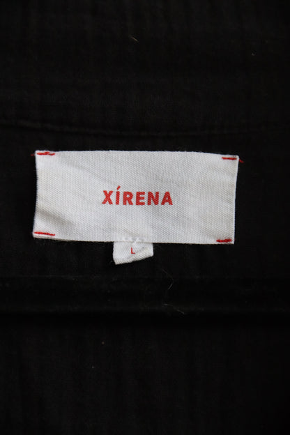Xirena Black Gauze Top