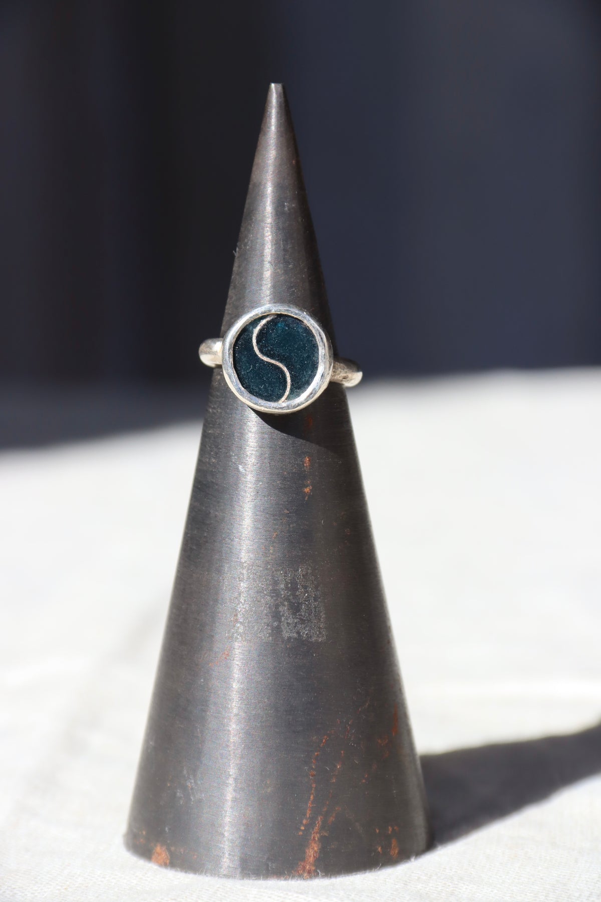 Winifred Wager Sterling Silver and Enamel Ring