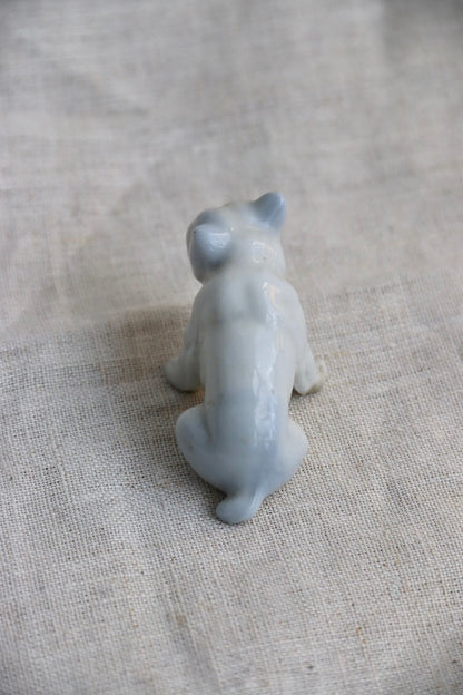 Mini Porcelain Dog Figurine